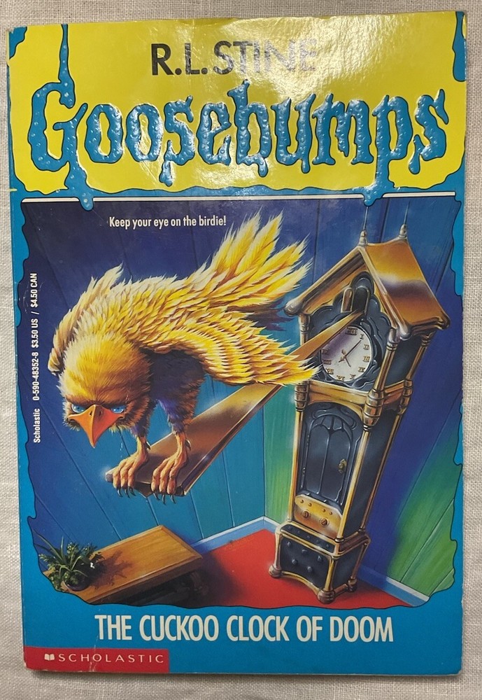 Vintage Goosebumps The Cuckoo Clock of Doom 1st Edition by R.L. Stine Book 28  