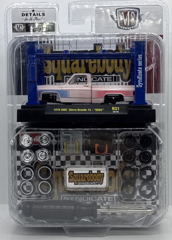 1976 GMC Sierra Grande 15 M2 Machines Model Kit SS02 Patina Squarebody Syndicate