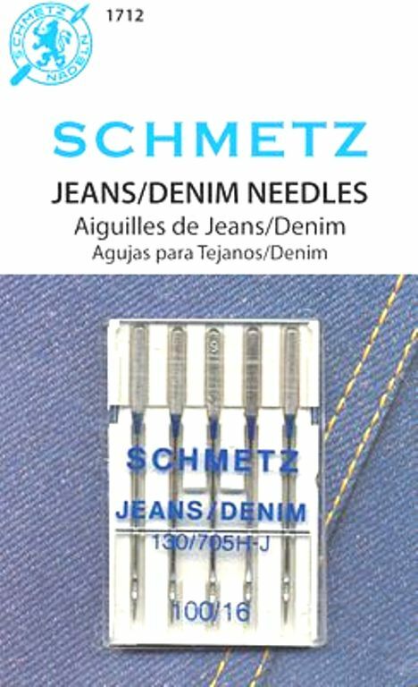 Schmetz Jeans/Denim Size 100/16 Sewing Machine Needles 5-Pack Part#1712