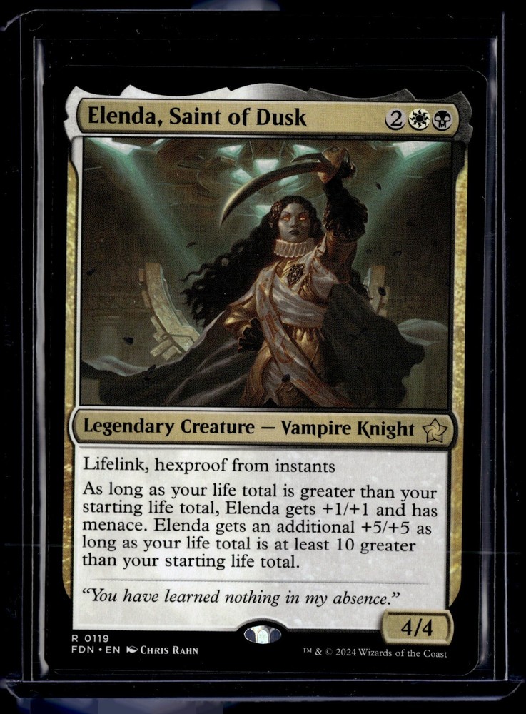 Elenda, Saint Of Dusk - 119 - FDN - NM - MTG Magic the Gathering