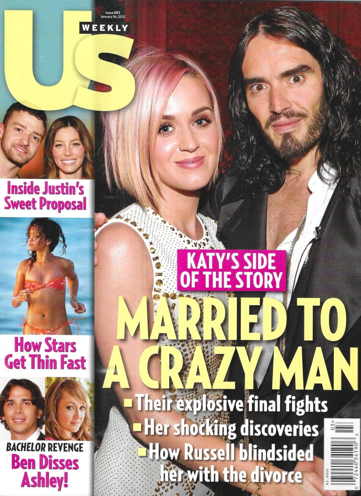 Us Weekly Magazine Katy Perry Justin Timberlake Jessica Biel Skinny Stars 2012