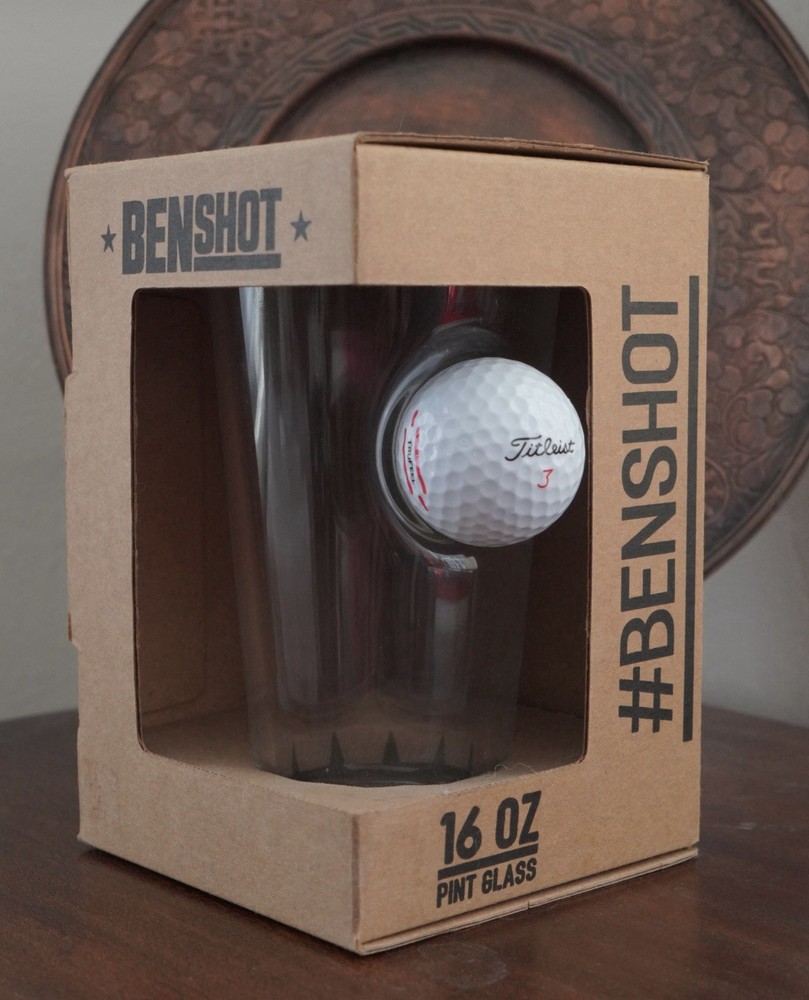 NEW BenShot Titelist Golf Ball  Pint Beer Beverage Glass16oz