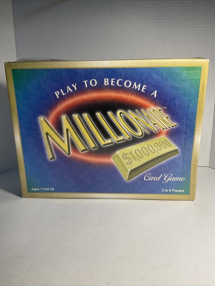 Play To Become A Millionaire Card Game - 1999 New Sealed