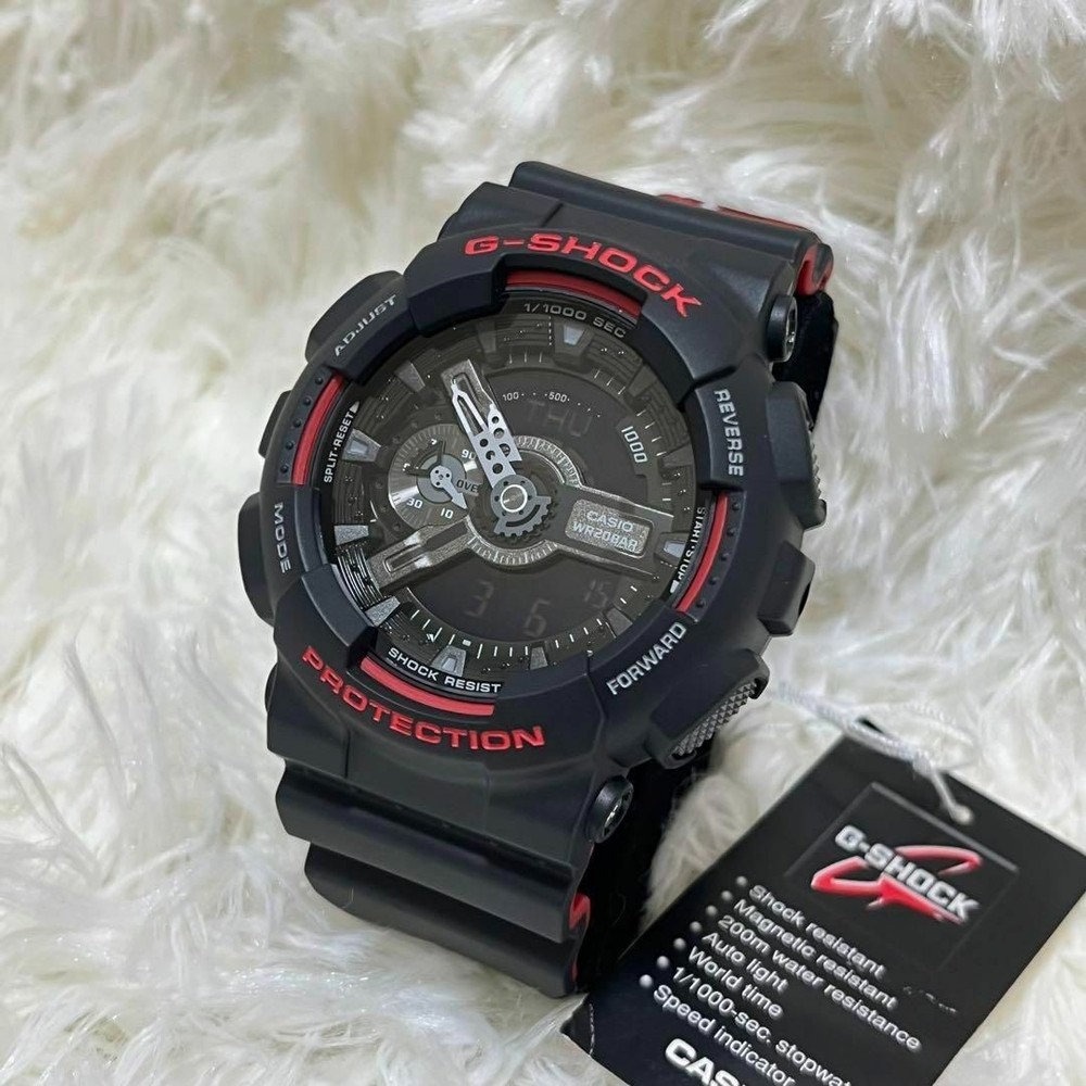 G-Shock Casio Watch Black Red
