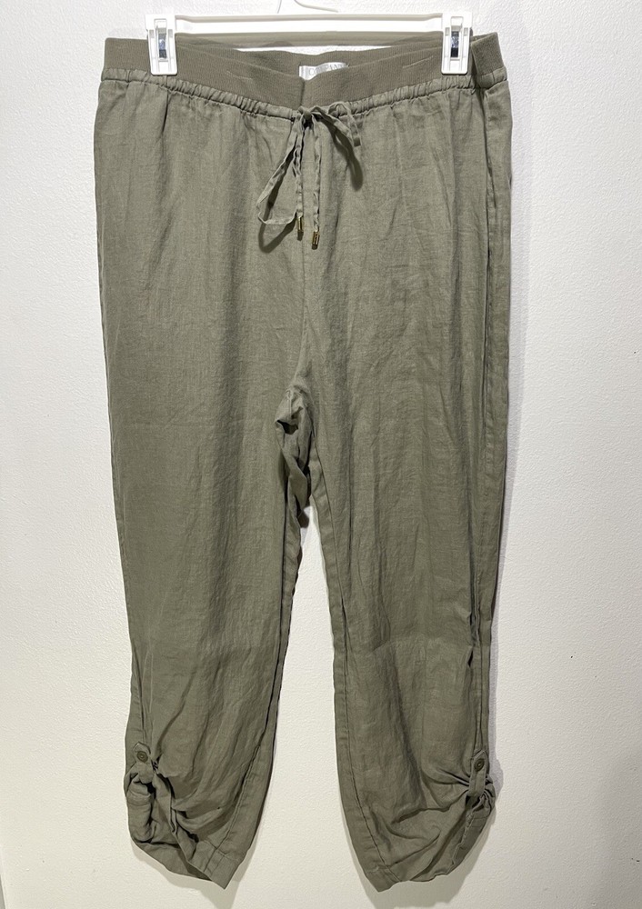 Company Ellen Tracy Linen Pants Pull On Resort joggers Lagenlook Women’s XXL