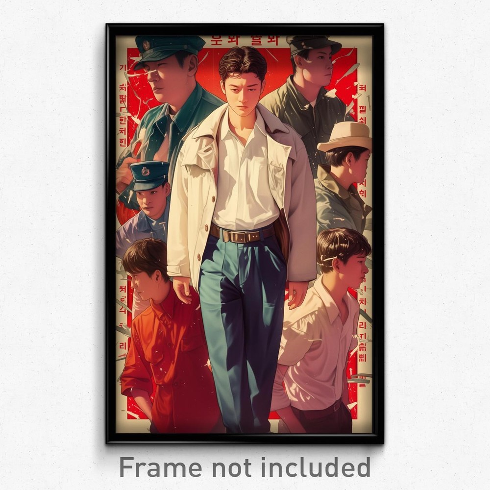 Korean Movie Poster - Boy Feeling Grouchiness, Original White Jacket (Art Print)
