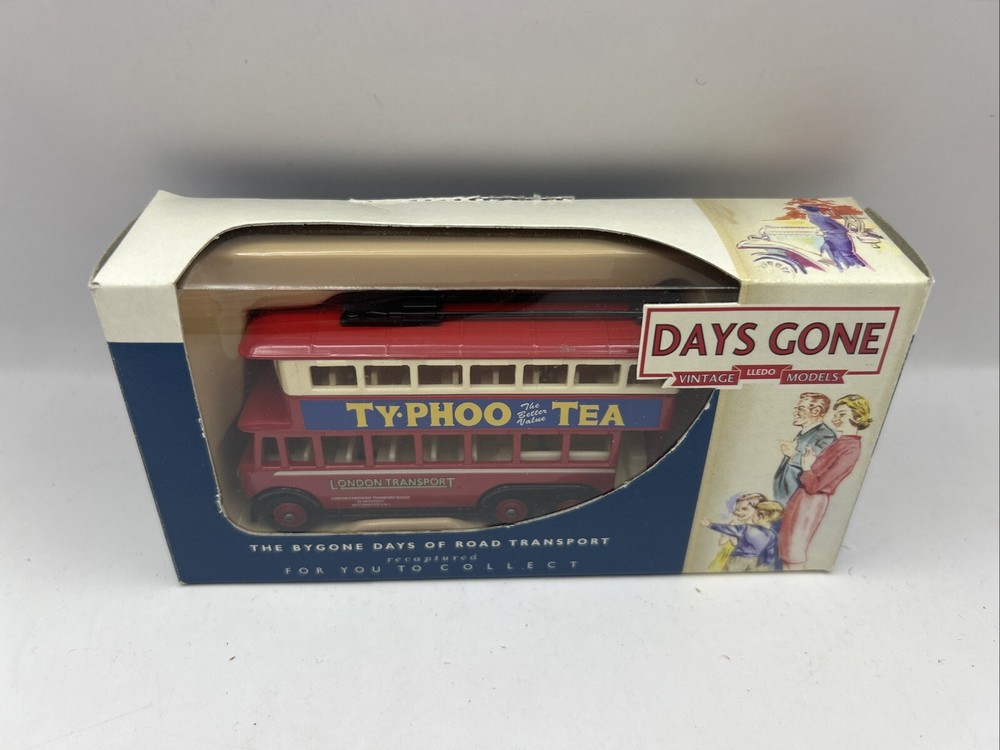 Lledo 1928 Karrier E6 Trolley Bus Days Gone Premier Collection  Typhoo Tea