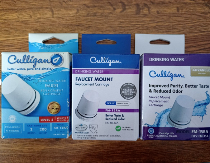 Culligan FM-15RA Faucet Mount Replacement Water Filter 3-Pack