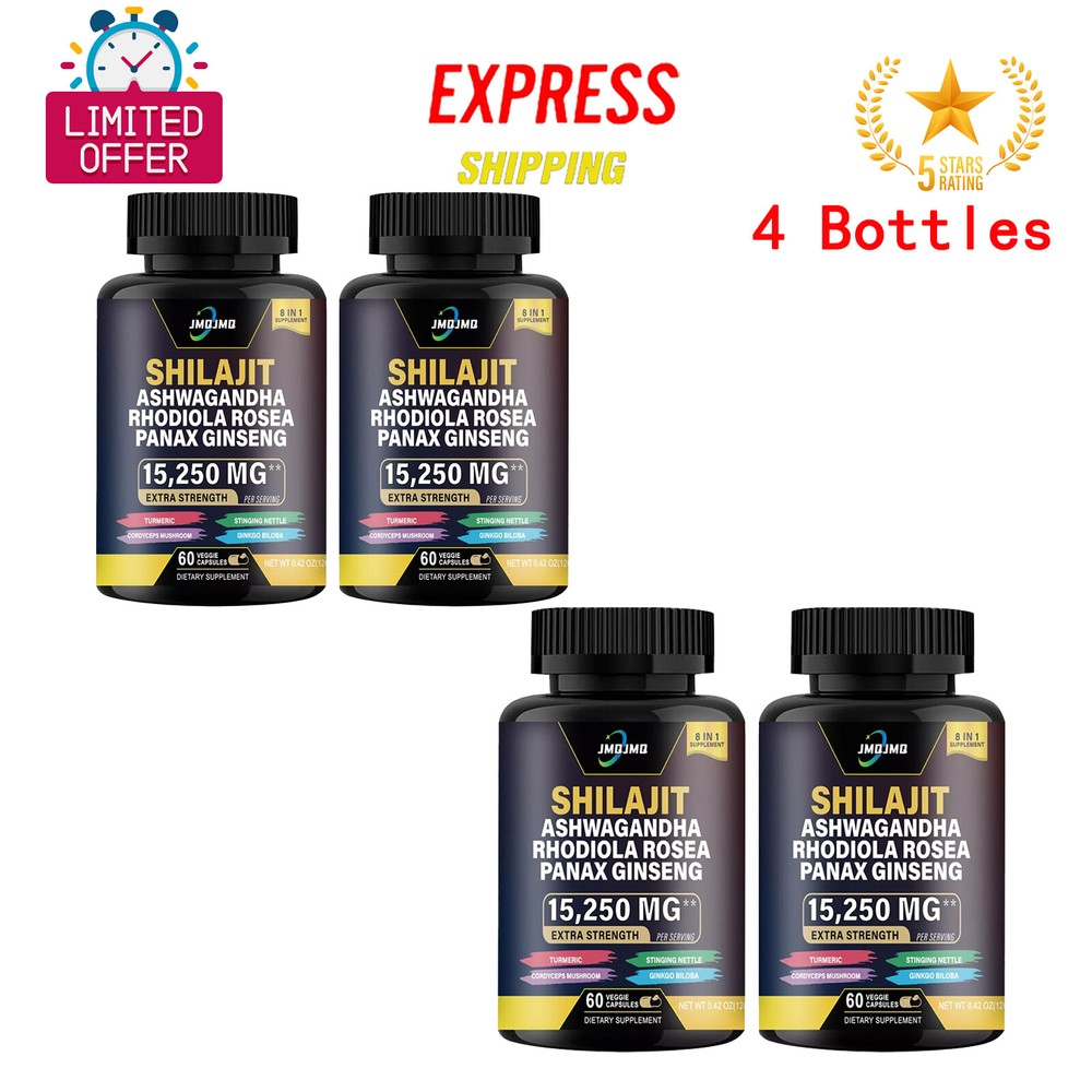 Shilajit 9000MG from Pure Himalayan, Ashwagandha 2000MG - Boost Energy