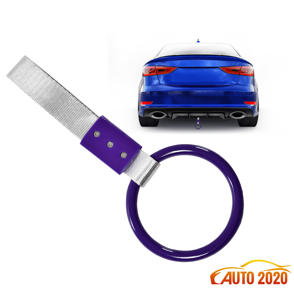 ROUND PURPLE JDM TSURIKAWA RING SUBWAY TRAIN BUS HANDLE STRAP CHARM DRIFT USA