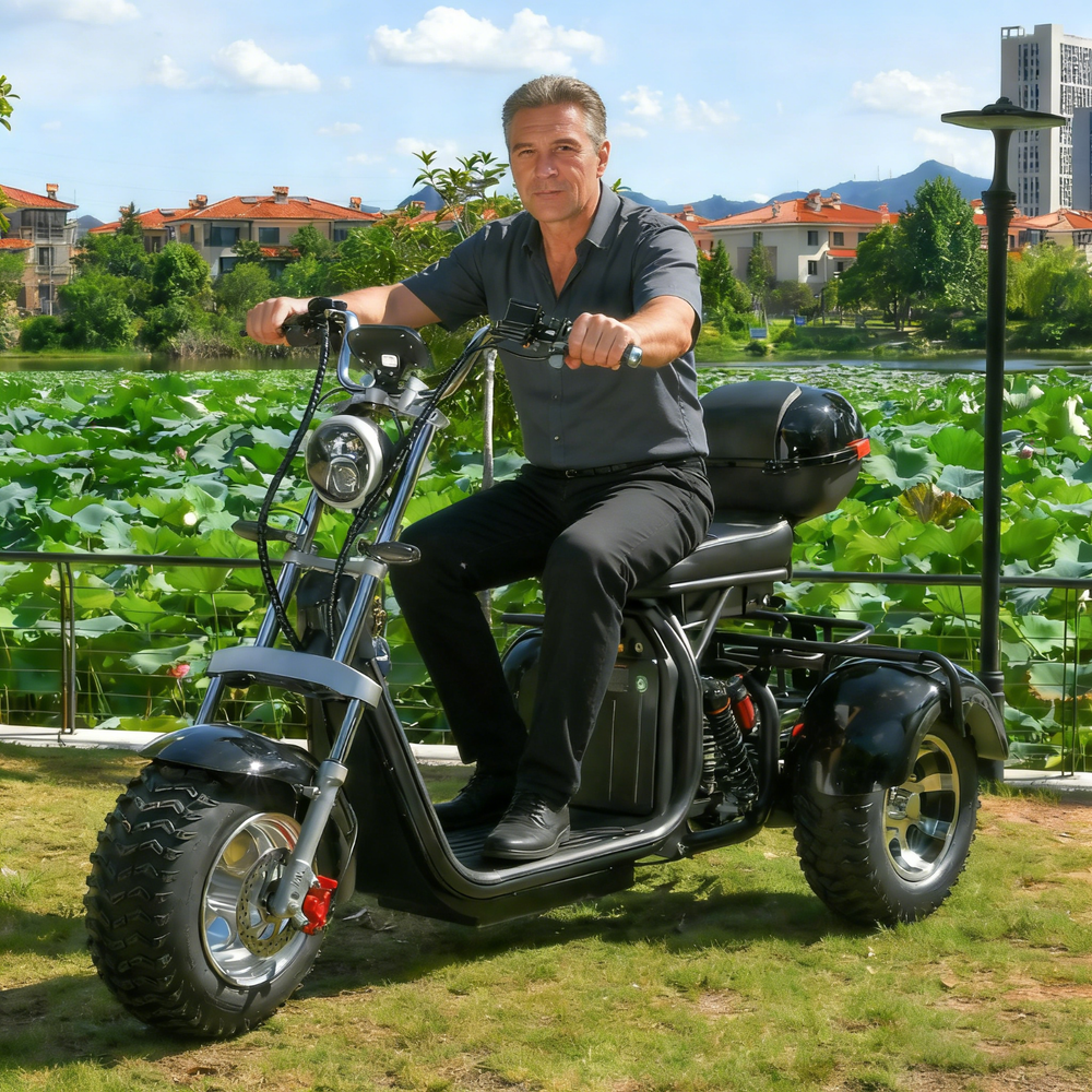 Off-road electric tricycle for adult outdoor use 3000W motor max speed 25-28MI