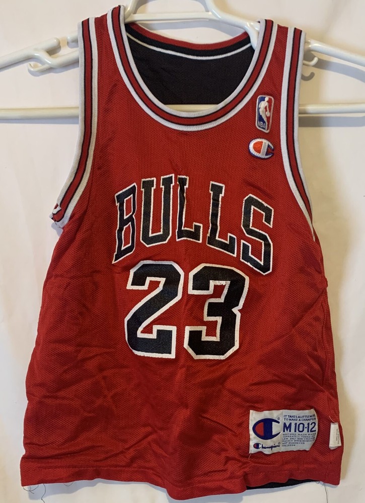 Chicago Bulls #23 Jordan Champion Jersey Pit to Pit 16