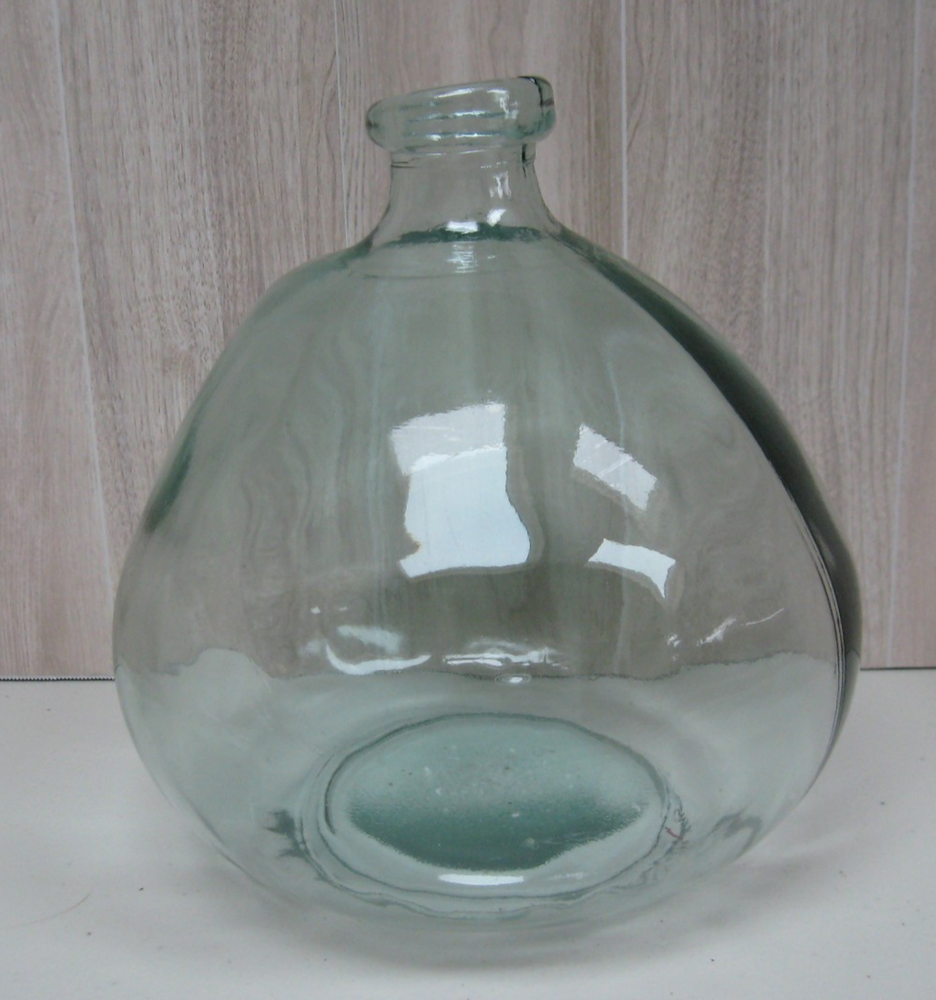 Hearth & Hand Magnolia Recycled Clear Glass Bottle Vase Balloon Heavy