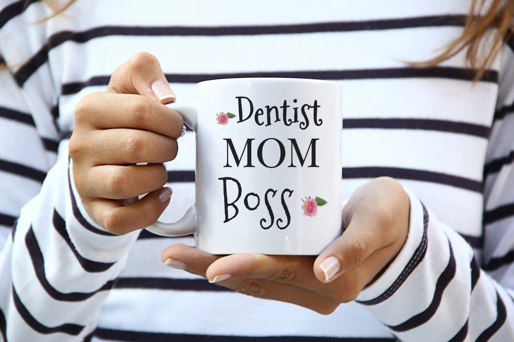 Dentist Mom Coffee Mug - Mothers Day Gift for Dentist Boss Ceramic Mug-image