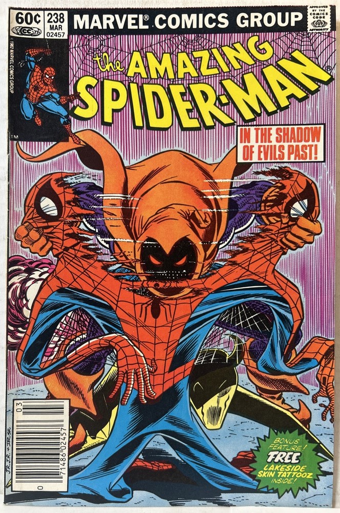 Amazing Spider-Man # 238 (1983) Newsstand (No Tattooz) 1st App Hobgoblin *FN+*