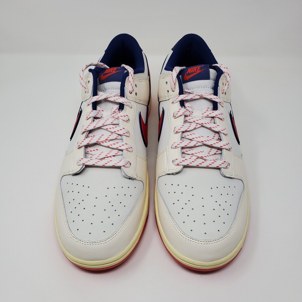 Nike Dunk Low SE  'Retro Lettering' Pale Ivory Crimson  HV5749-110 Men's Size 14