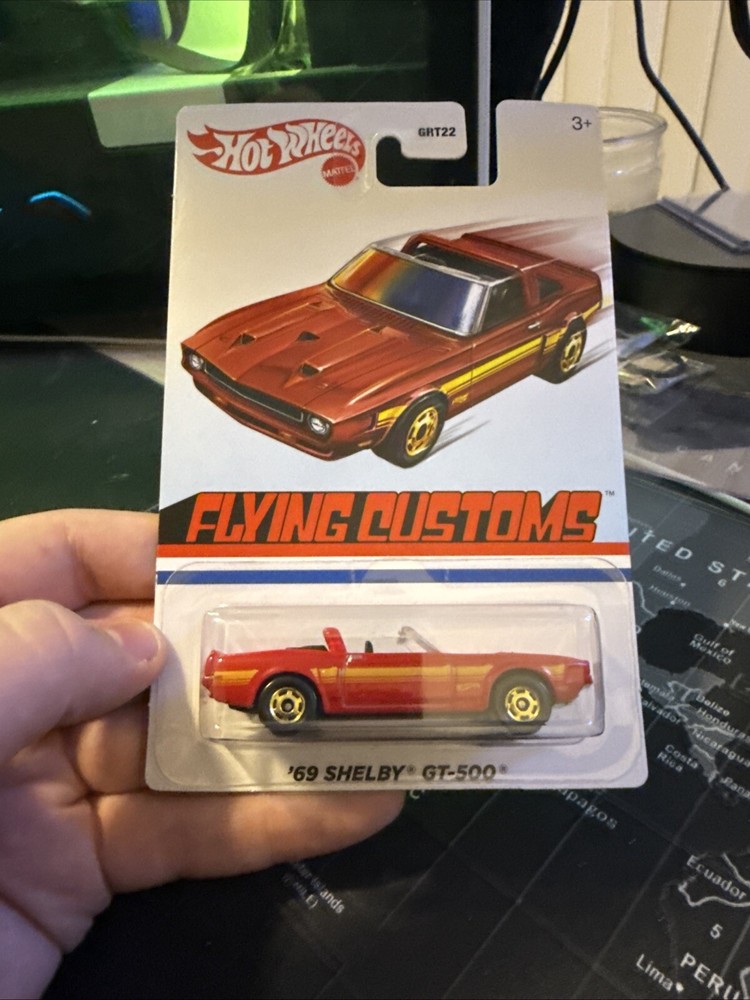 2022 Hot Wheels Flying Customs Red Shelby GT-500 Convertible Target Exclusive