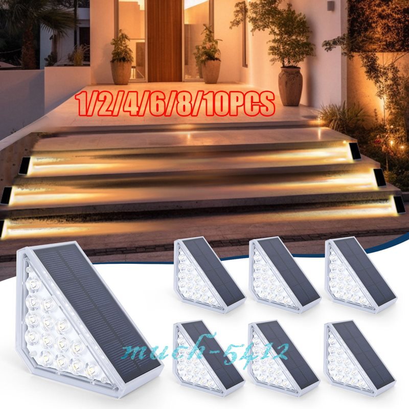 Solar LED Fence Light for Outdoor Garden Deck Stair Wall Decor