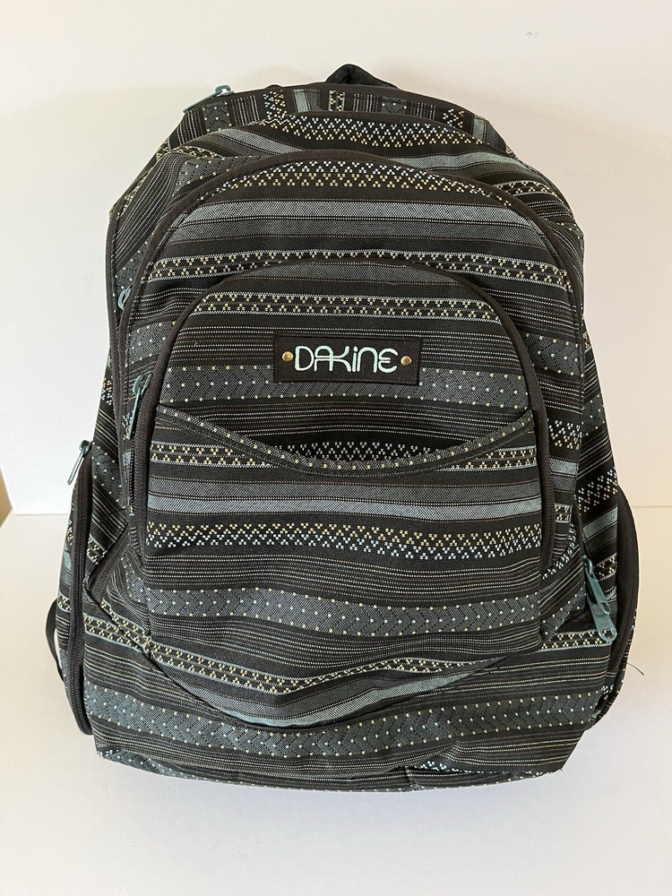 Dakine Unisex 25L Striped Backpack with 14in Laptop Sleeve & Side Pockets for Hiking