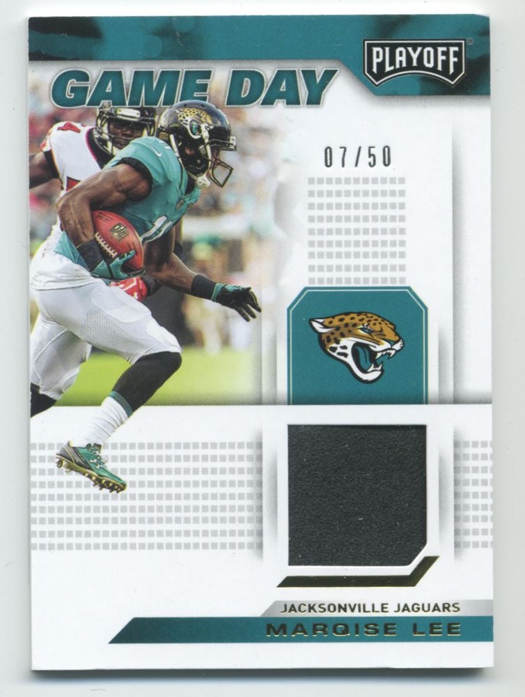 2019 Playoff Game Day Memorabilia Prime #16 Marqise Lee Jersey /50-image