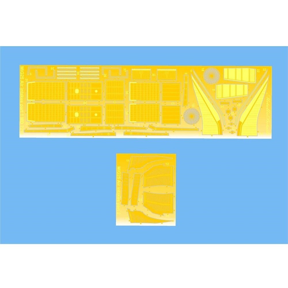 Metallic Details MD7211 Photoetch Scale model kit 1:72 MiG-25. Air intakes