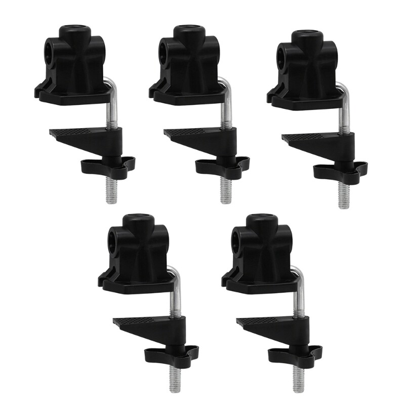 5 Pcs Non-Slip C Clamp, Desk Lamp Clip Mounting Table Base Clamp for Desk Lamp