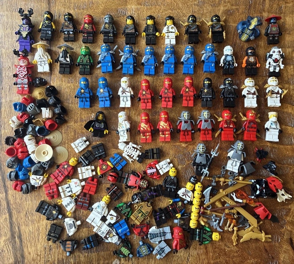 Massive LEGO Ninjago Lot Rare HTF Golden Weapons DX Airjitzu Garmadon Look