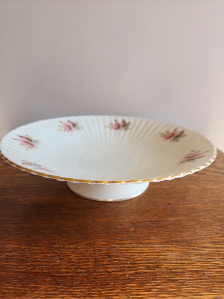 VTG Lenox Footed/Pedestal Candy/Fruit/Serving Bowl Floral Gold trim