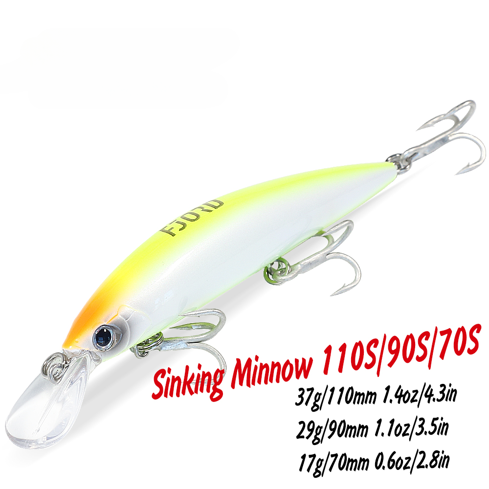 17g Heavy Sinking Minnow Fishing Lures Saltwater Freshwater Artificial Bait