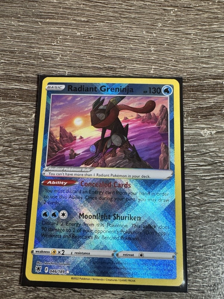 NM Pokemon Astral Radiance  Radiant Greninja Radiant Rare 046
