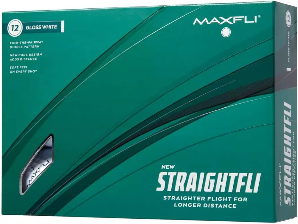 2023 Straightfli White Golf Balls- 12 Pack