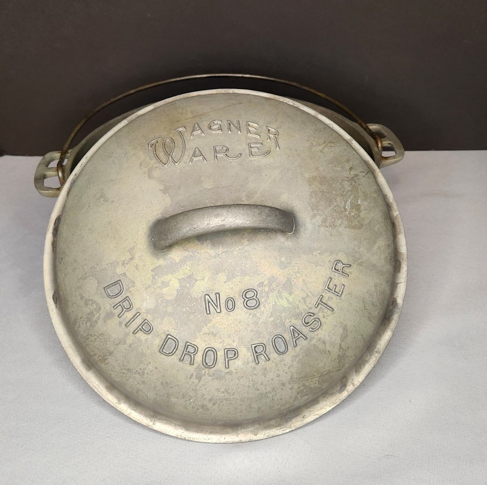Vintage Wagner Ware No 8 Round Roaster Dutch Oven 248C Drip Drop
