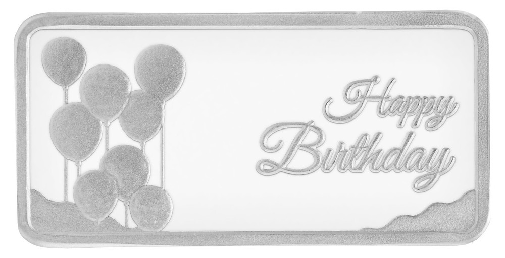 5g .999 Fine Silver HAPPY BIRTHDAY Bar