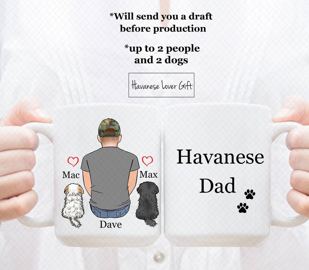 Custom Havanese Mug Havanese Dad Mug Havanese Mom Mug Havanese Lover Mug