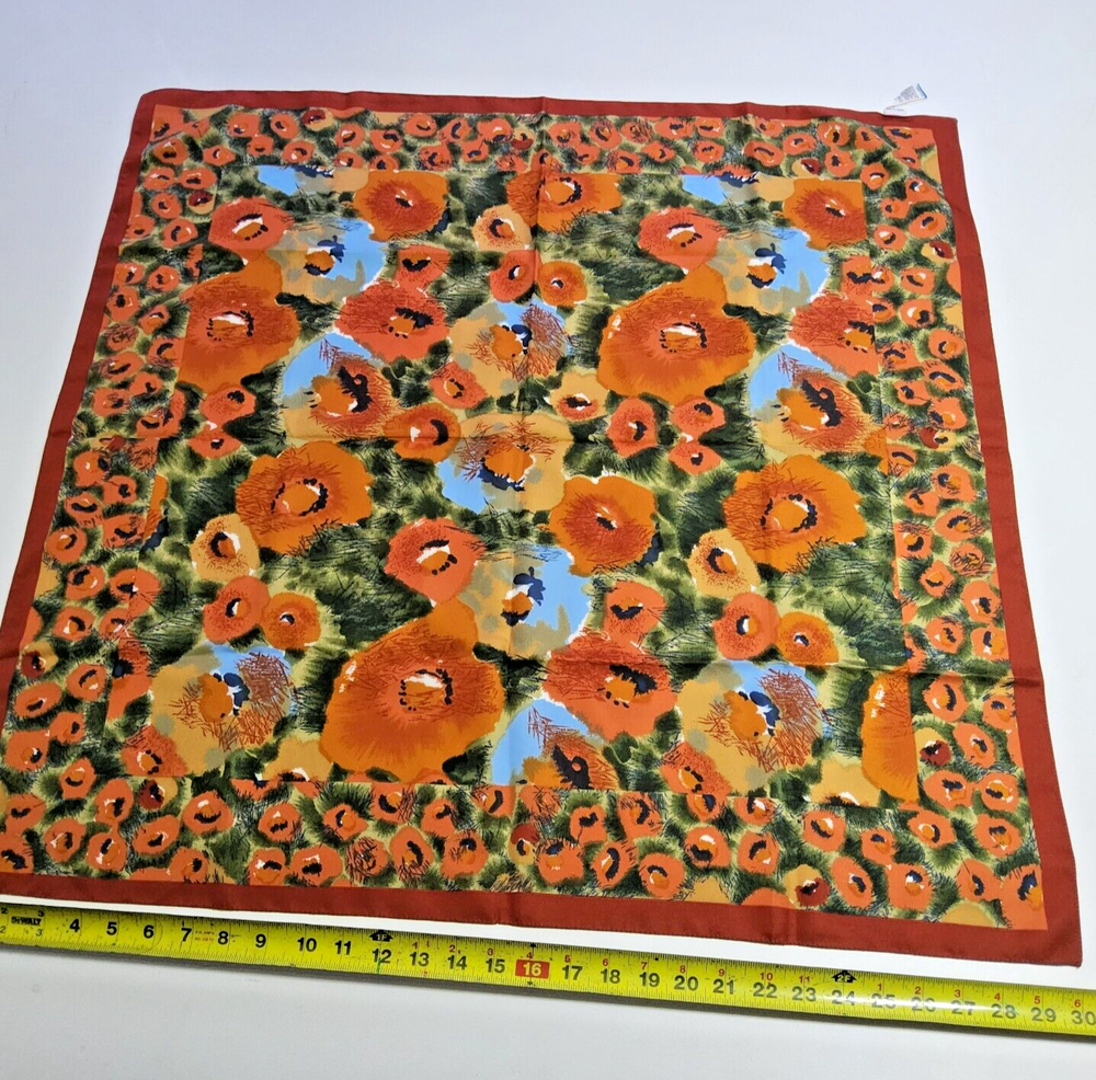 30x30 sheer floral scarf spring fashion accessory hair art rack