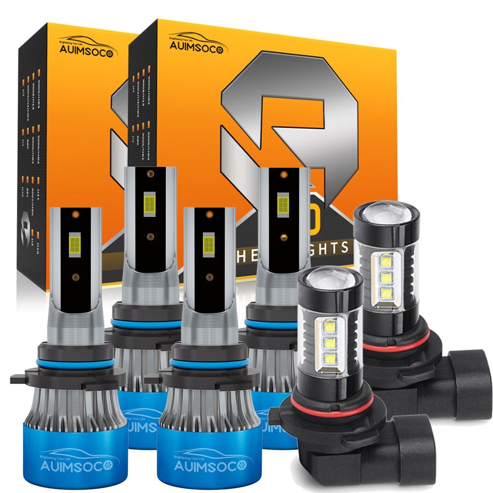 For Toyota Sienna 2006-2010 Car LED Headlight High/Low Light Bulbs Kit Combo 2pc