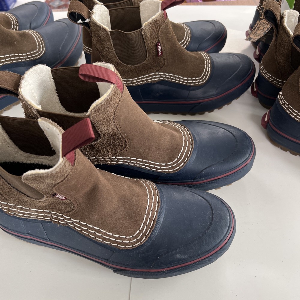 Vans MTE Mid Chelsea Waterproof Boots in Brown Blue Unisex Sizes
