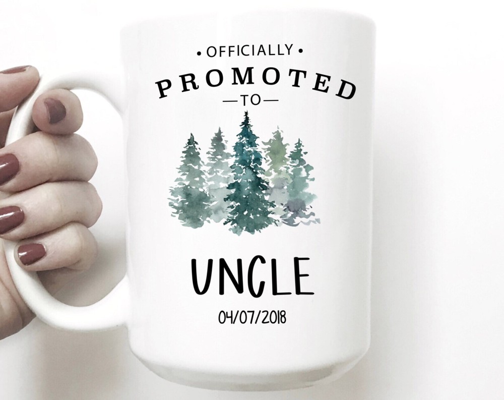 Promoted To Uncle Pregnancy Reveal To Brother Pregnancy Announcement Uncle Mug