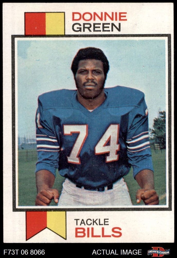 1973 Topps #258 Donnie Green Bills RC Purdue 5 - EX