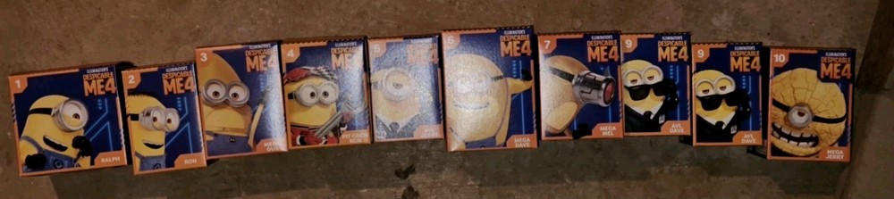 2024 McDonald's Despicable Me 4 Happy Meal Toys Set: Brand New. #1-10