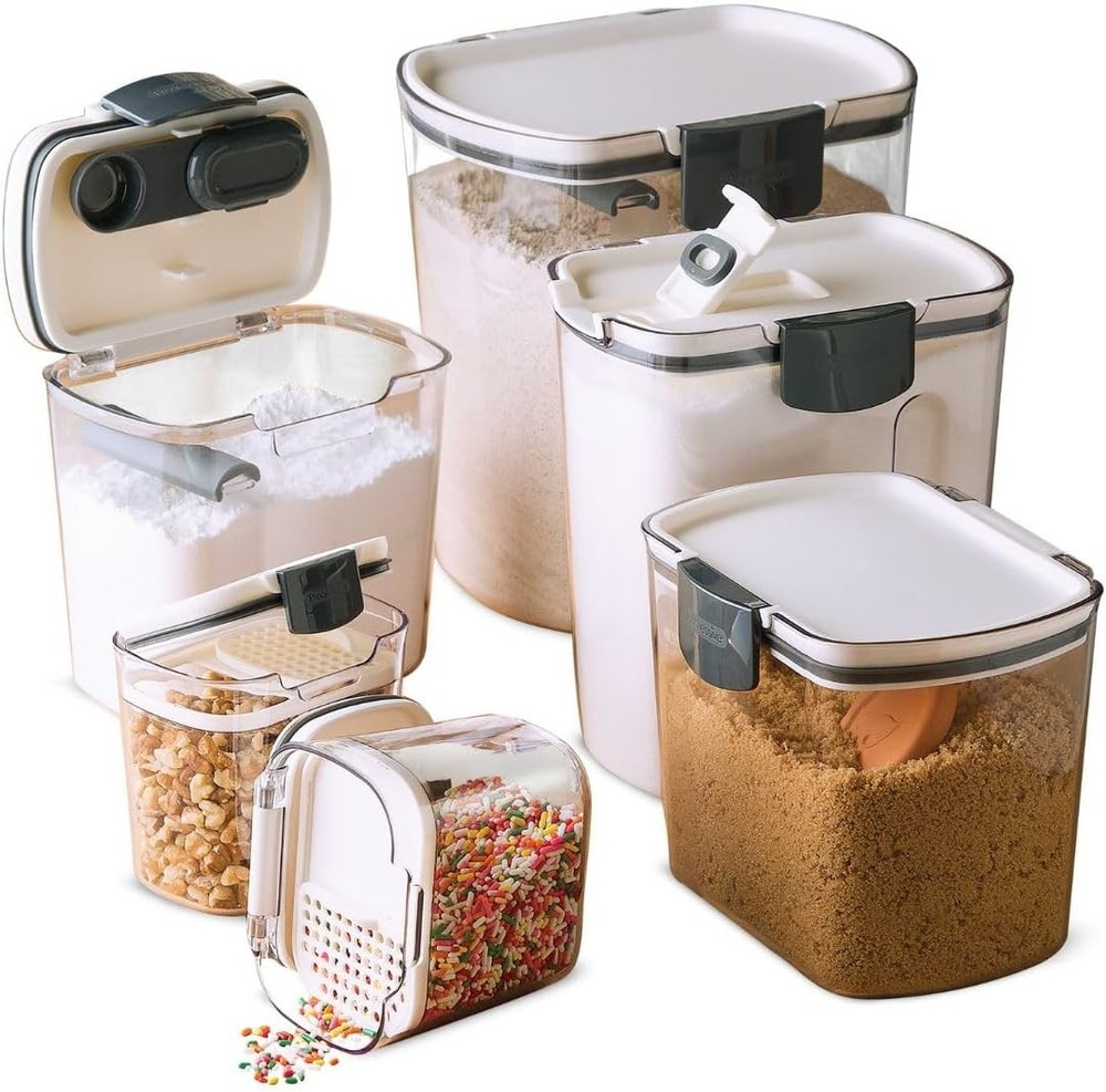 Baker's Airtight Kitchen Storage Canister Container Set for Flour, Sugar & More