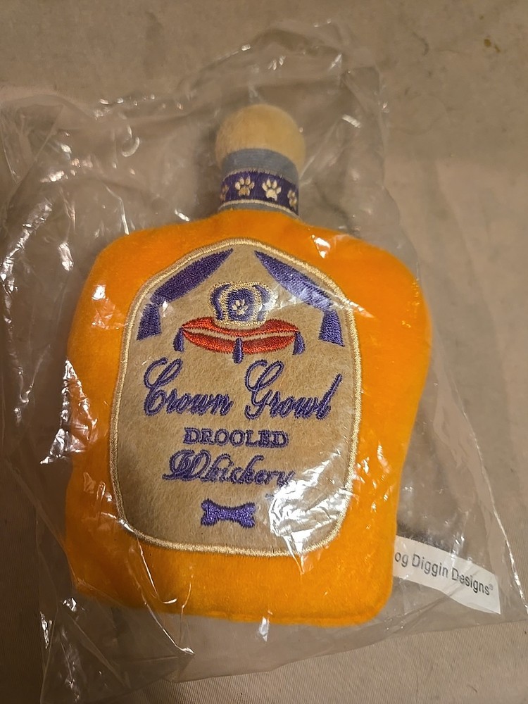 Crown Growl Dog Dippen Designs. Small Dog Toys! NWT!