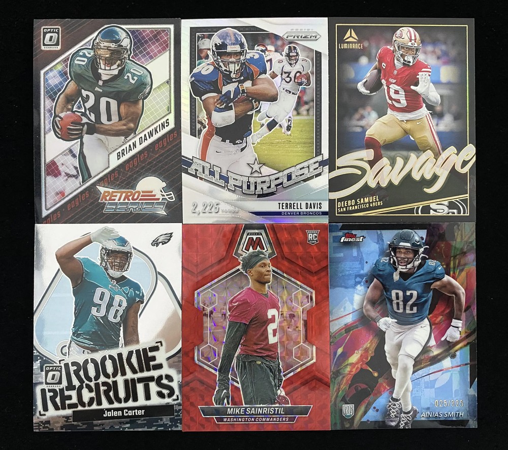2024 Mosaic Red Mike Sainristil Ainias Smith Jalen Carter 25/325 RC Lot*6 mic