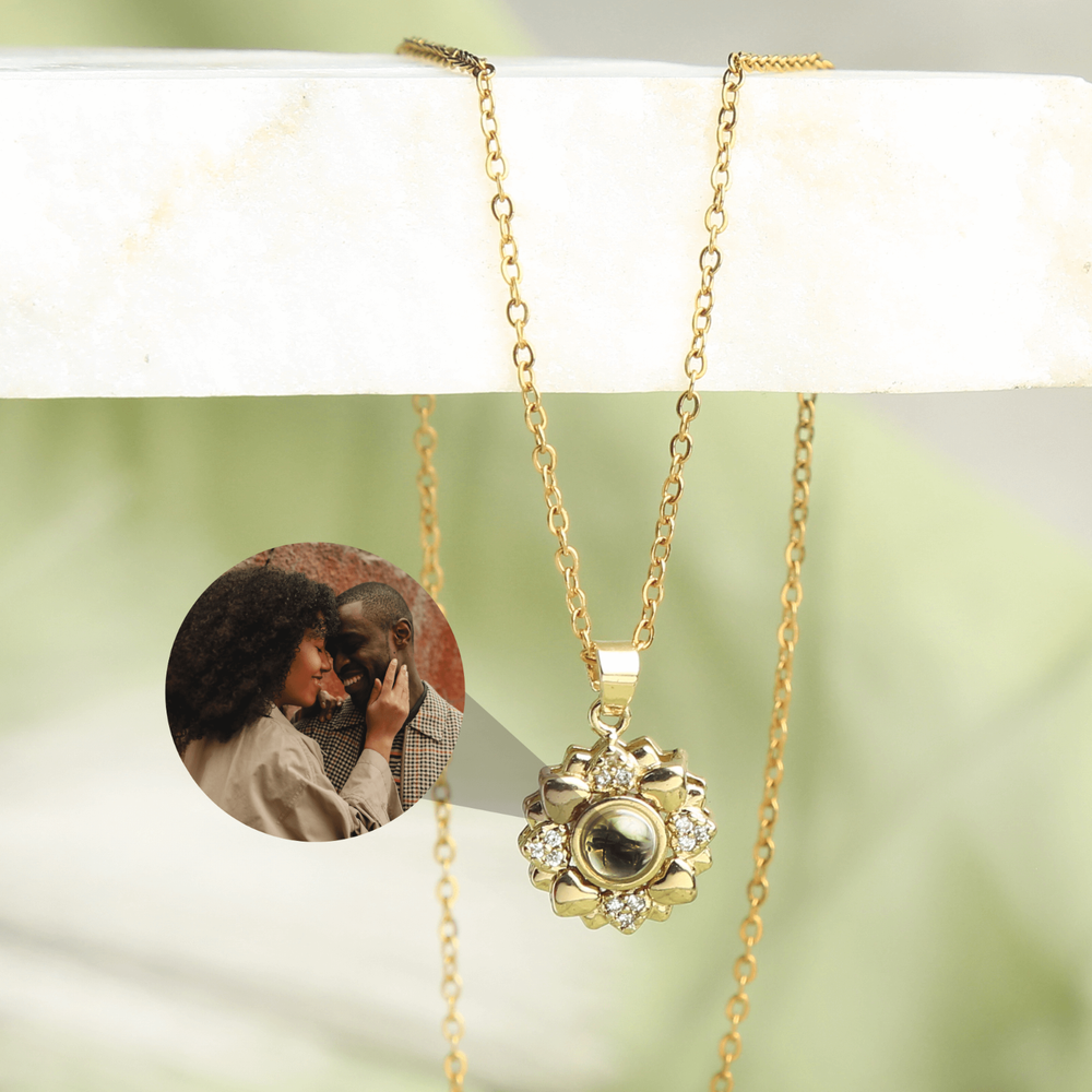 Personalized Little Heart Projection Necklace • Custom Wedding Jewelry Gift