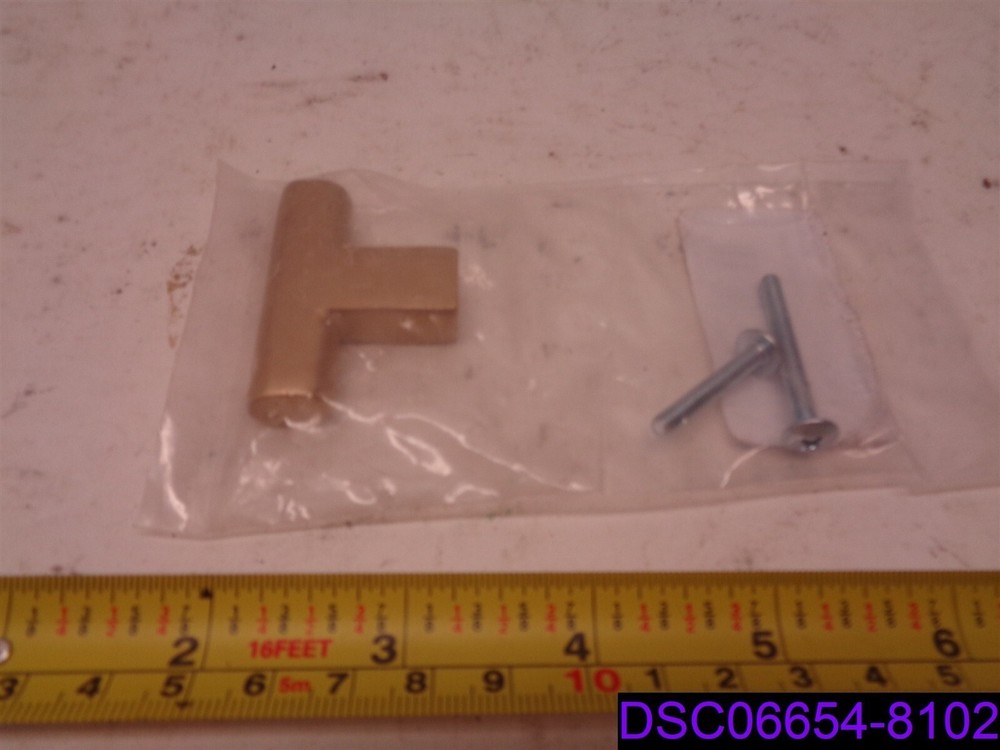 Emtek 86271-US4 2-Inch Satin Brass Contemporary Cabinet Trail Knob