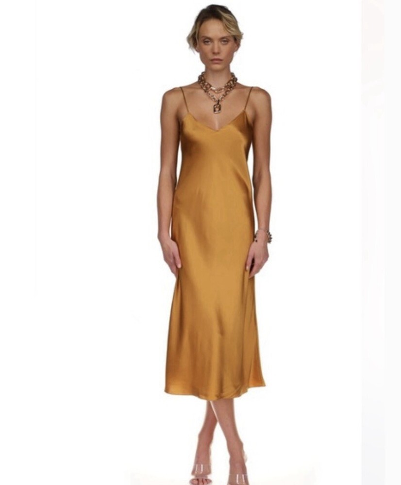 Levi’s DALIA SLIP DRESS XS Mustard Yellow