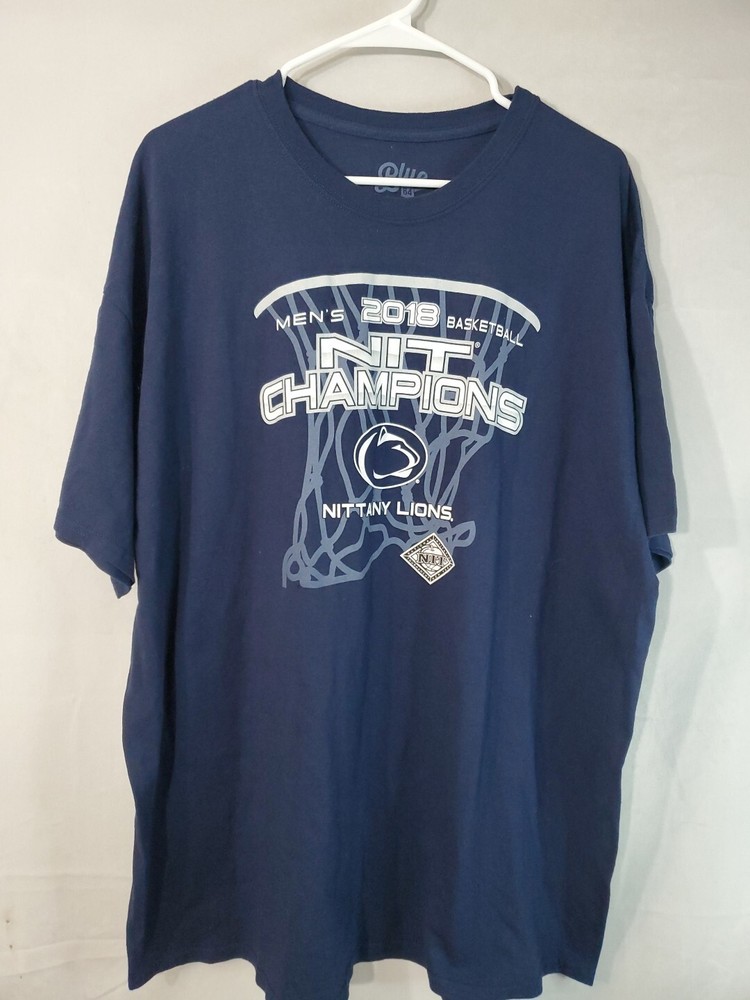 Penn State Basketball T-Shirt Men's Size 2XL Blue Short Sleeve Nittany Lions