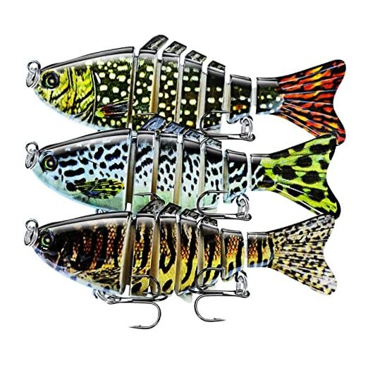 Multi-Jointed Slow Sinking Fishing Lures Kit 3-Pack Style 2