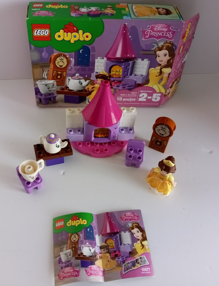 LEGO Duplo 10877 Belle Tea Party Set Disney Princess Retired  Complete box