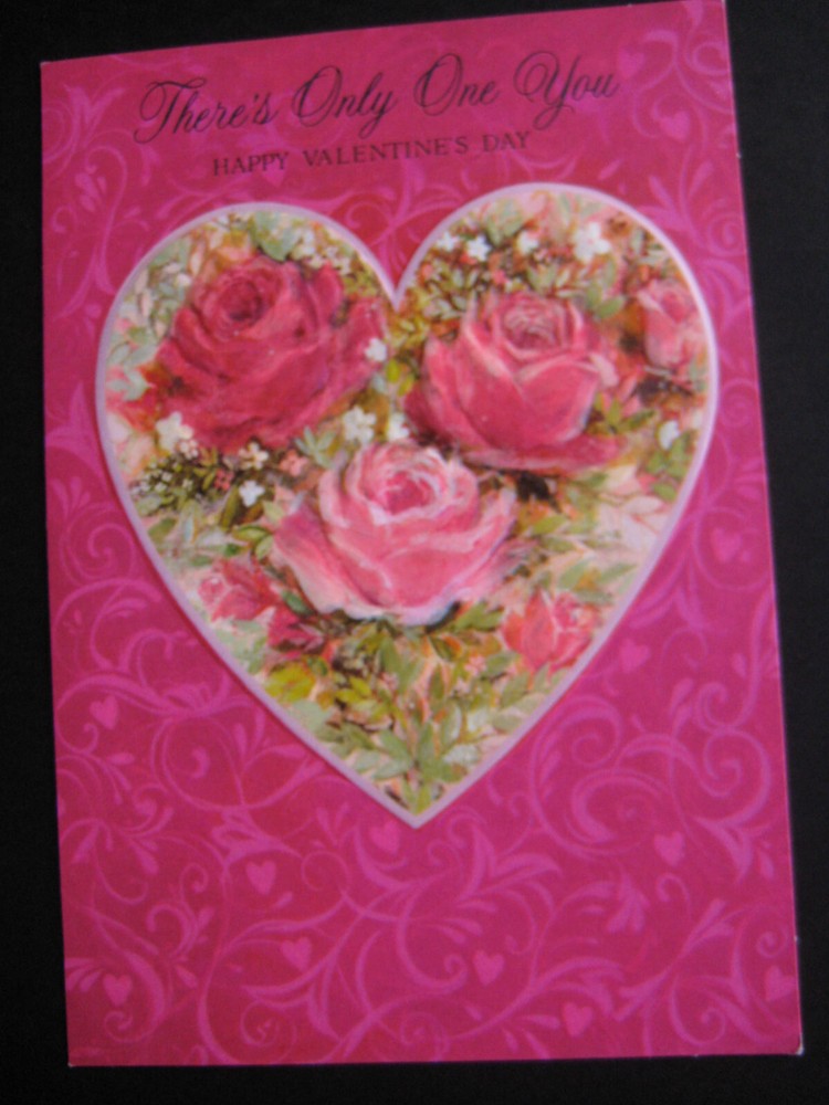 UNUSED  1970s vintage greeting card Ambassador VALENTINE Only One You